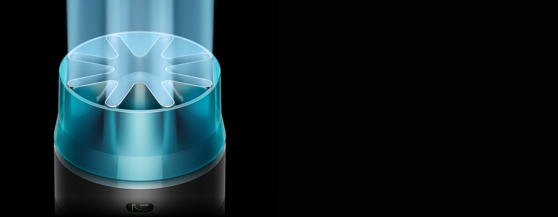 يقوم جهاز تنقية الهواء المدمج Dyson HushJet بتوجيه تدفق الهواء عبر كاتمات الصوت.