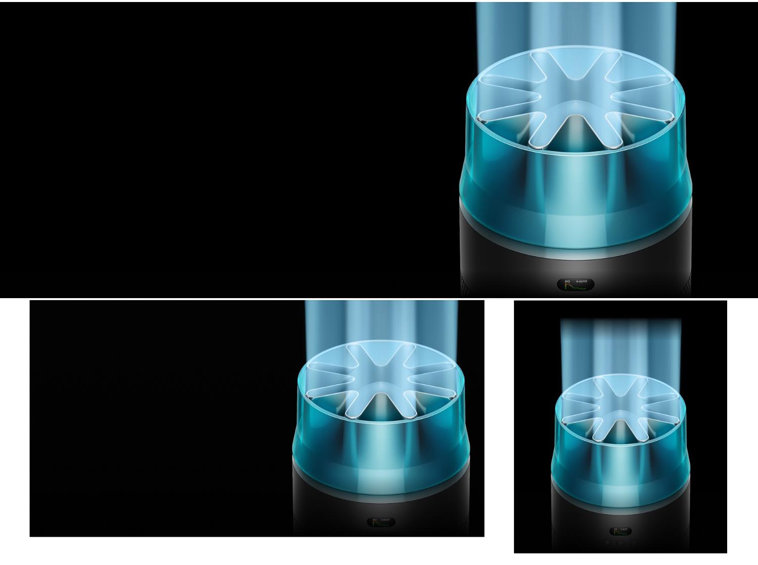The Dyson HushJet Compact Purifier projects airflow through the hush kit.