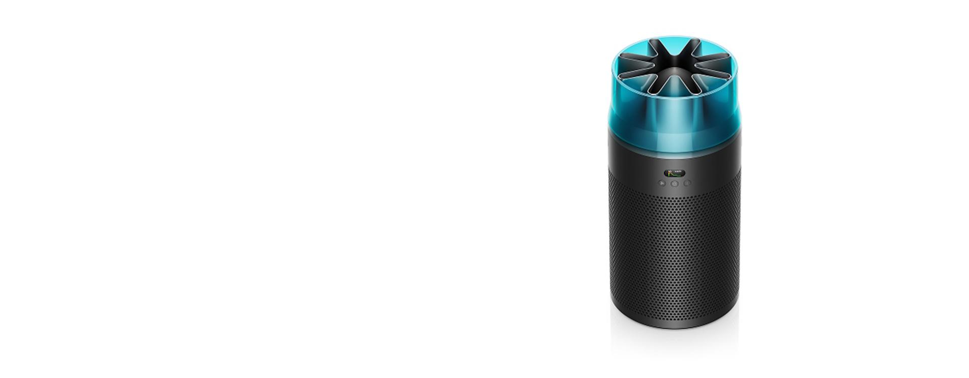 Dyson HushJet compact purifier.