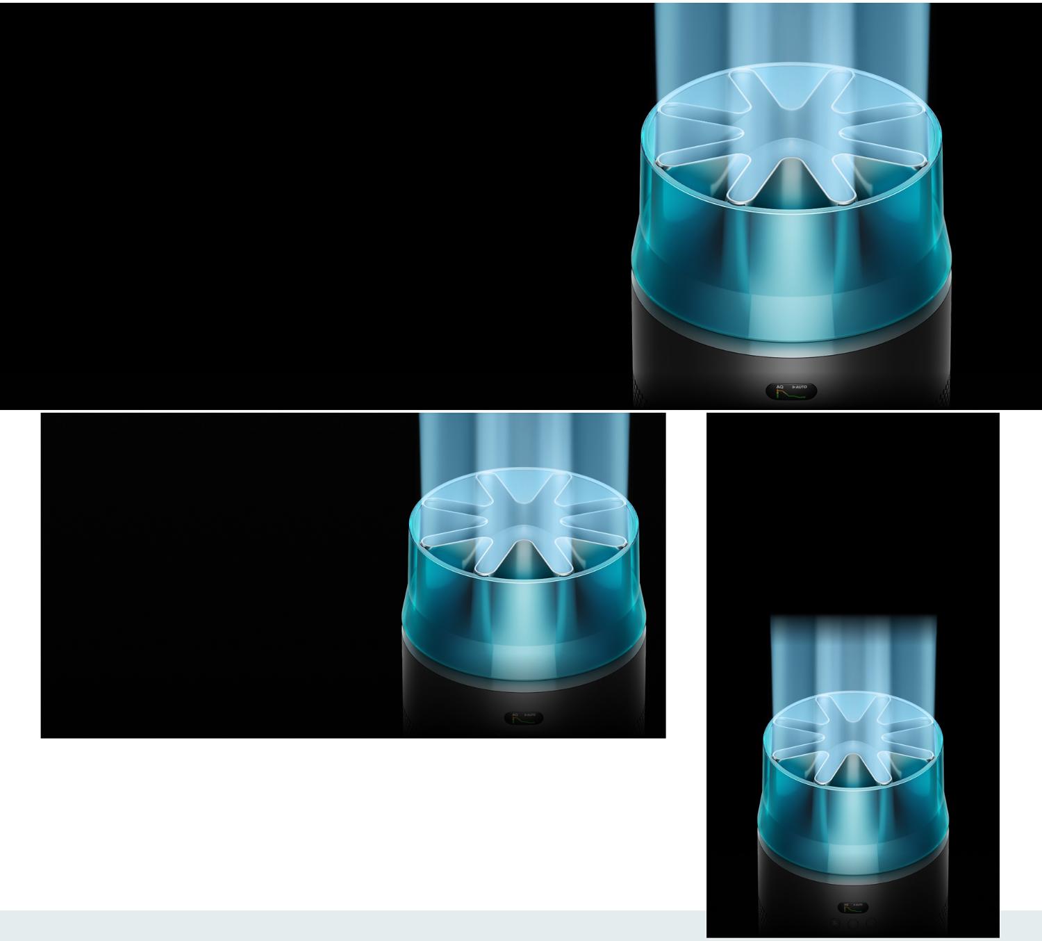 The Dyson HushJet Compact Purifier projects airflow through the hush kit.