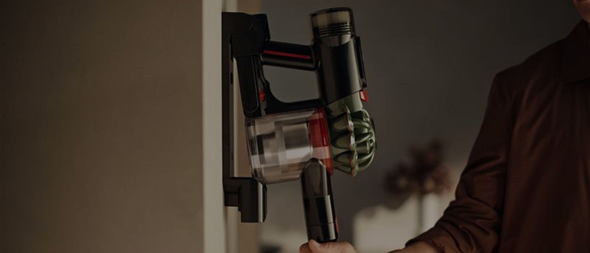 Dyson Cyclone technology uses centrifugal force to separate dust from the airflow.