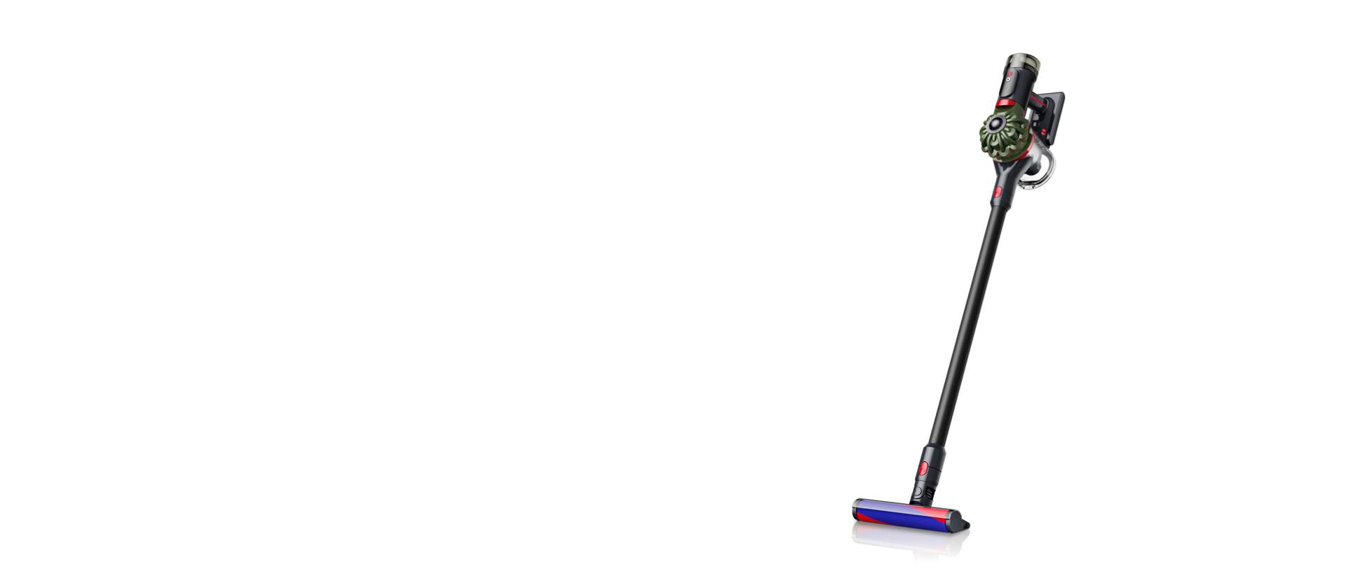 The Dyson V8 Cyclone cordless vacuum.