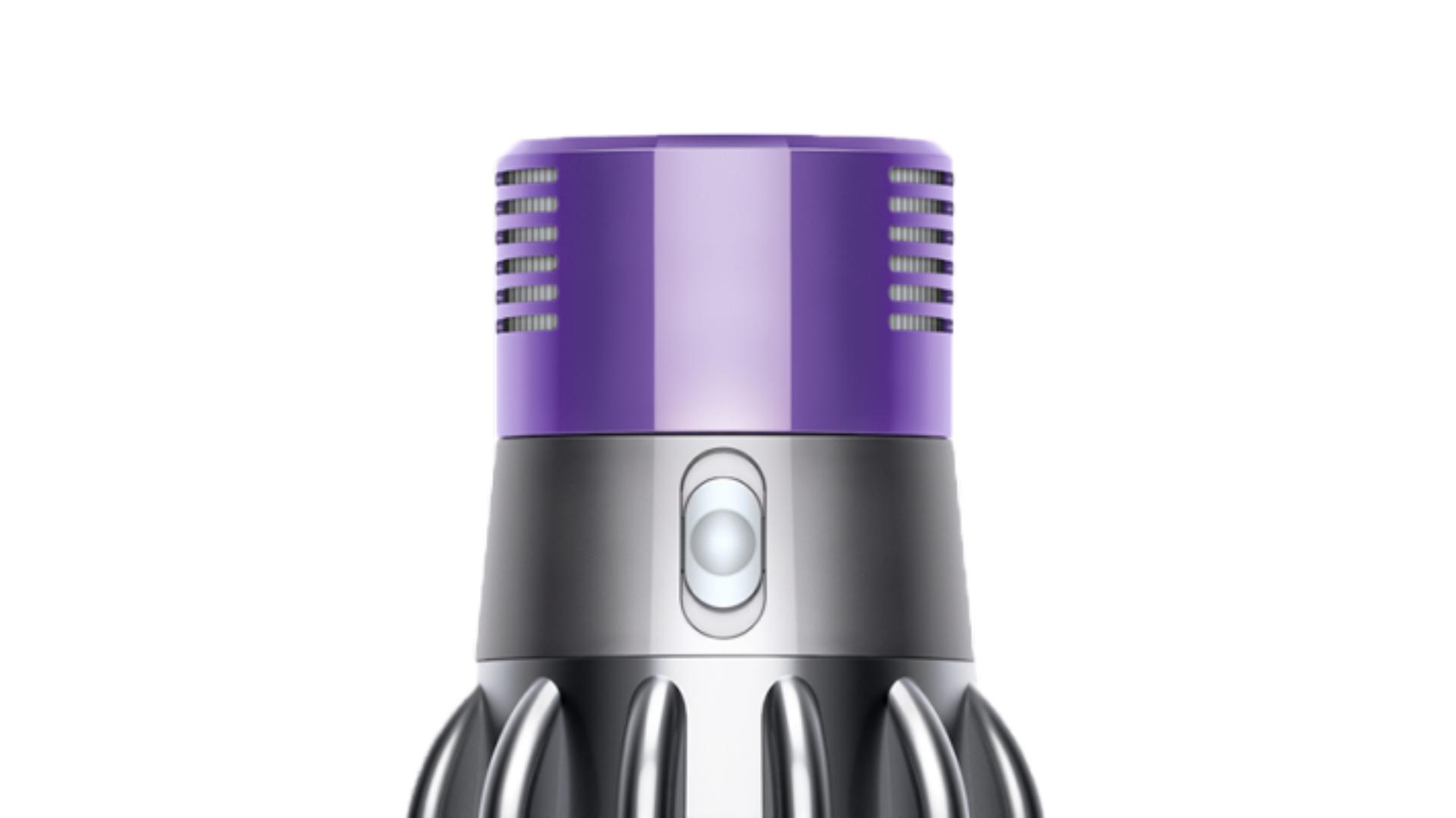 Ovládání režimů výkonu na akumulátorovém vysavači Dyson Cyclone V10.