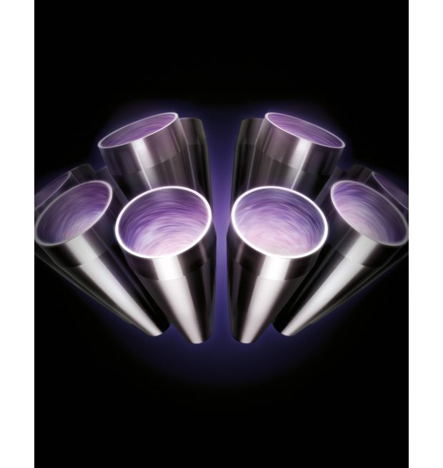 Šķērsgriezums, kurā redzami cikloni Dyson Cyclone V10 putekļu sūcējā.