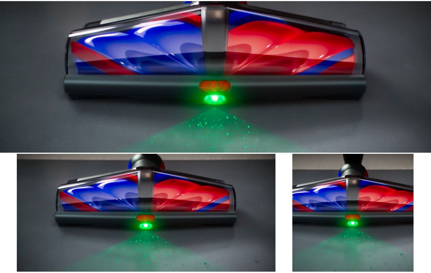 Gros plan des brosses coniques.