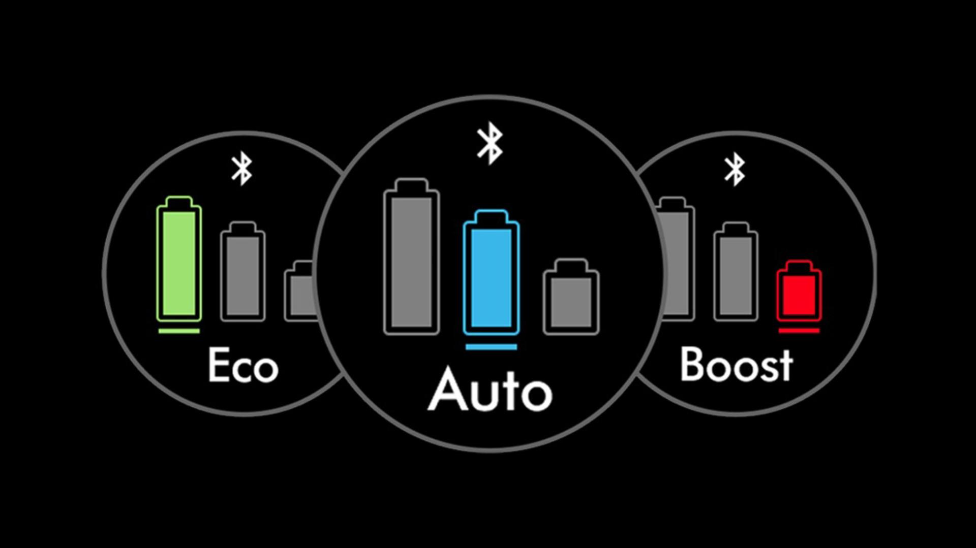 La pantalla LCD de la aspiradora Dyson V16 Piston Animal muestra el modo de potencia actual.