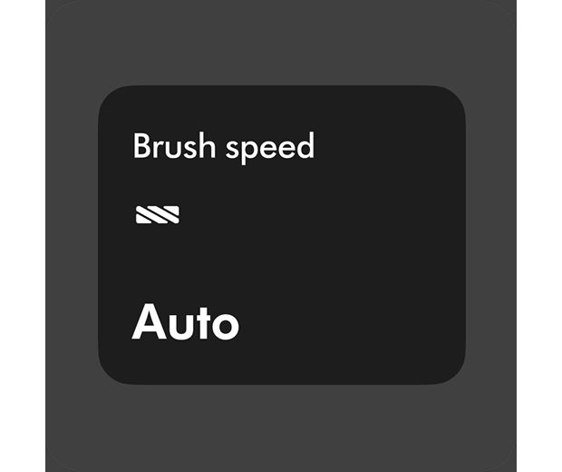 Brush speed set to Auto on the MyDyson app.