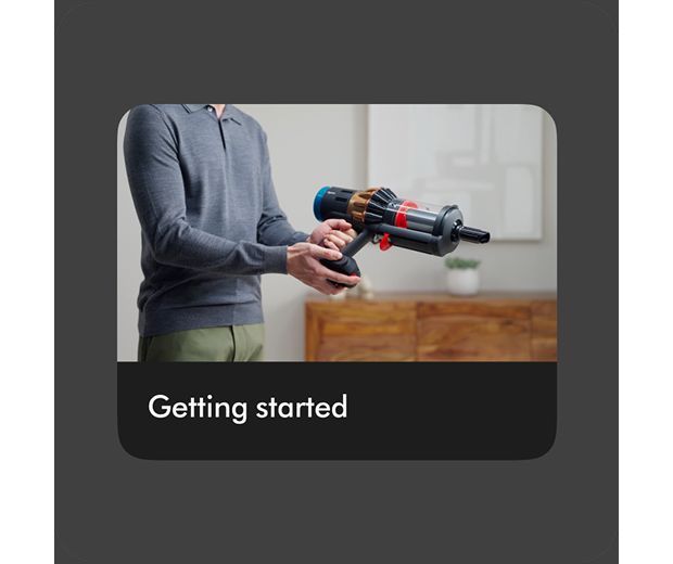 A step-by-step guide on the MyDyson app.