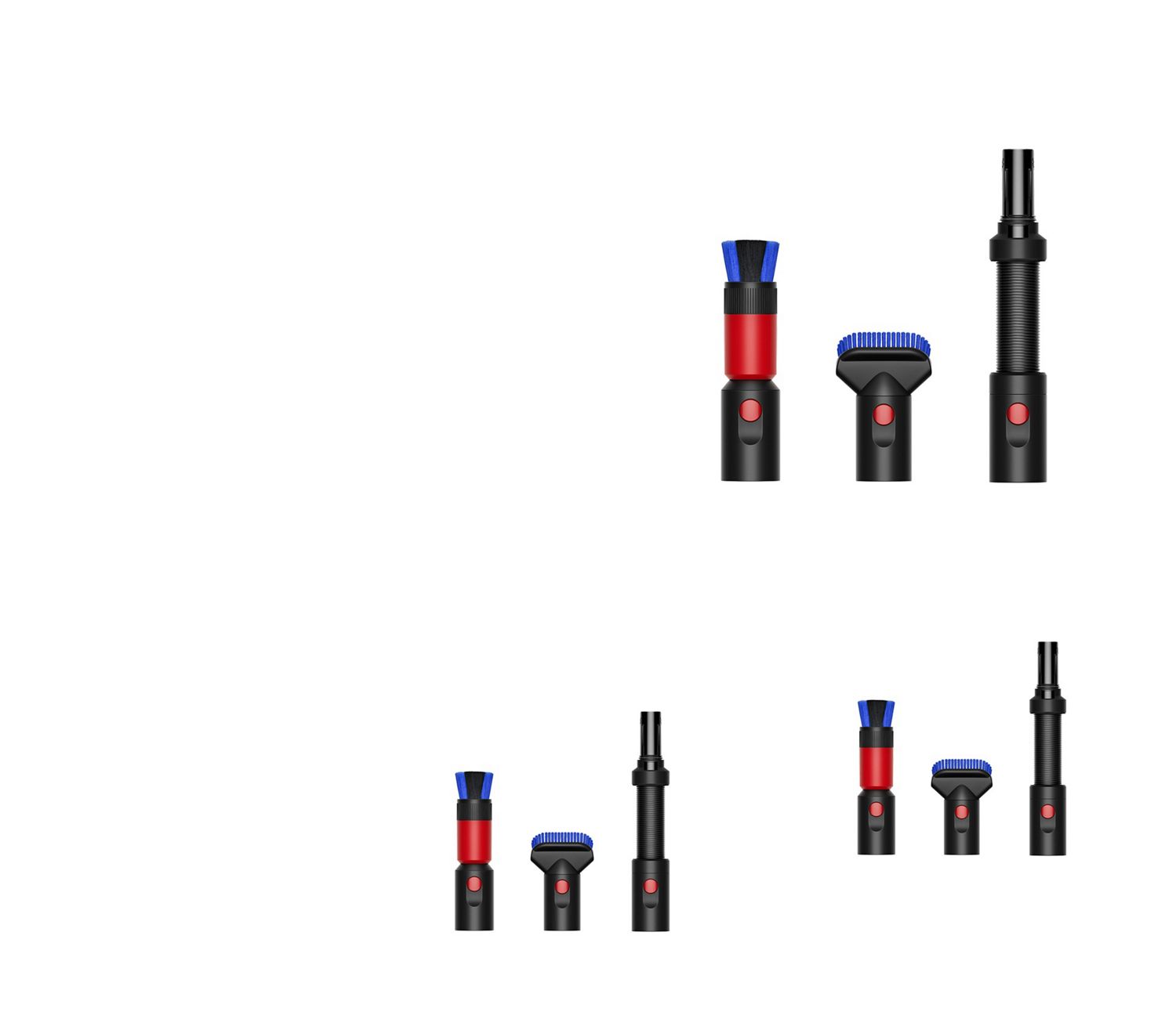Spazzola delicata anti-graffio, spazzola per sporco difficile e tubo flessibile.
