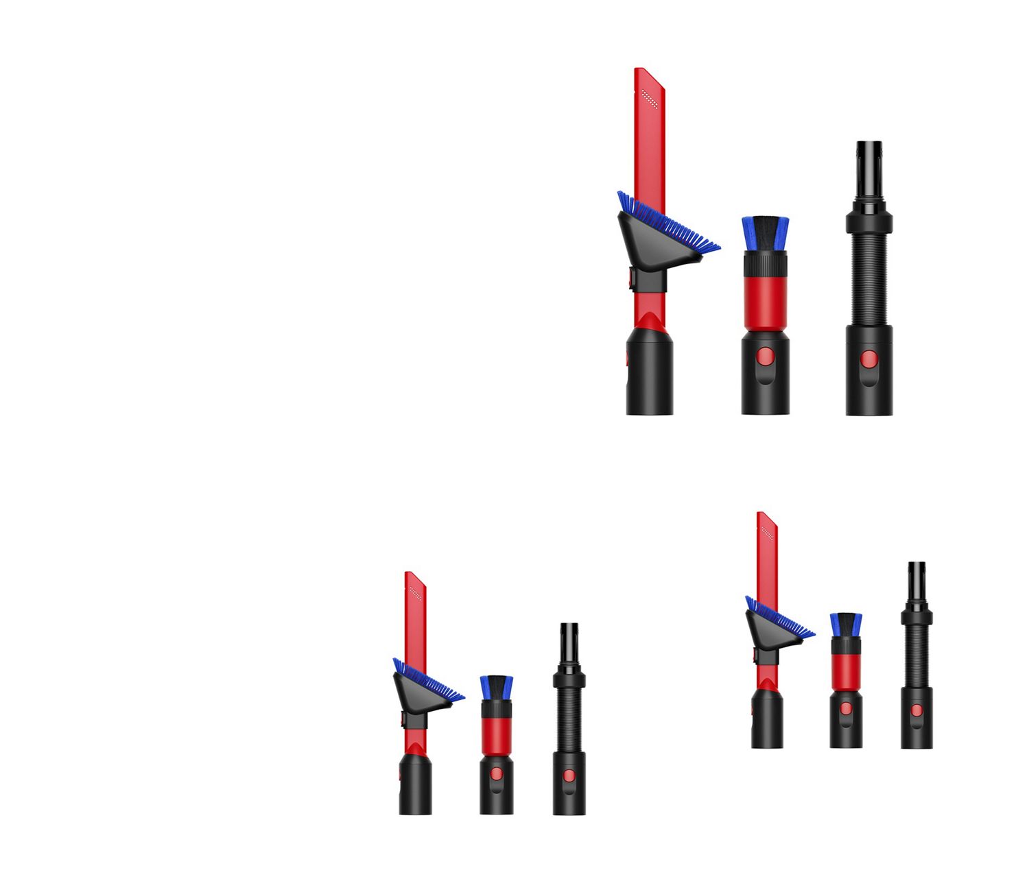 Bocchetta a lancia per spazi ristretti 2.0, spazzola delicata anti-graffio e tubo flessibile.