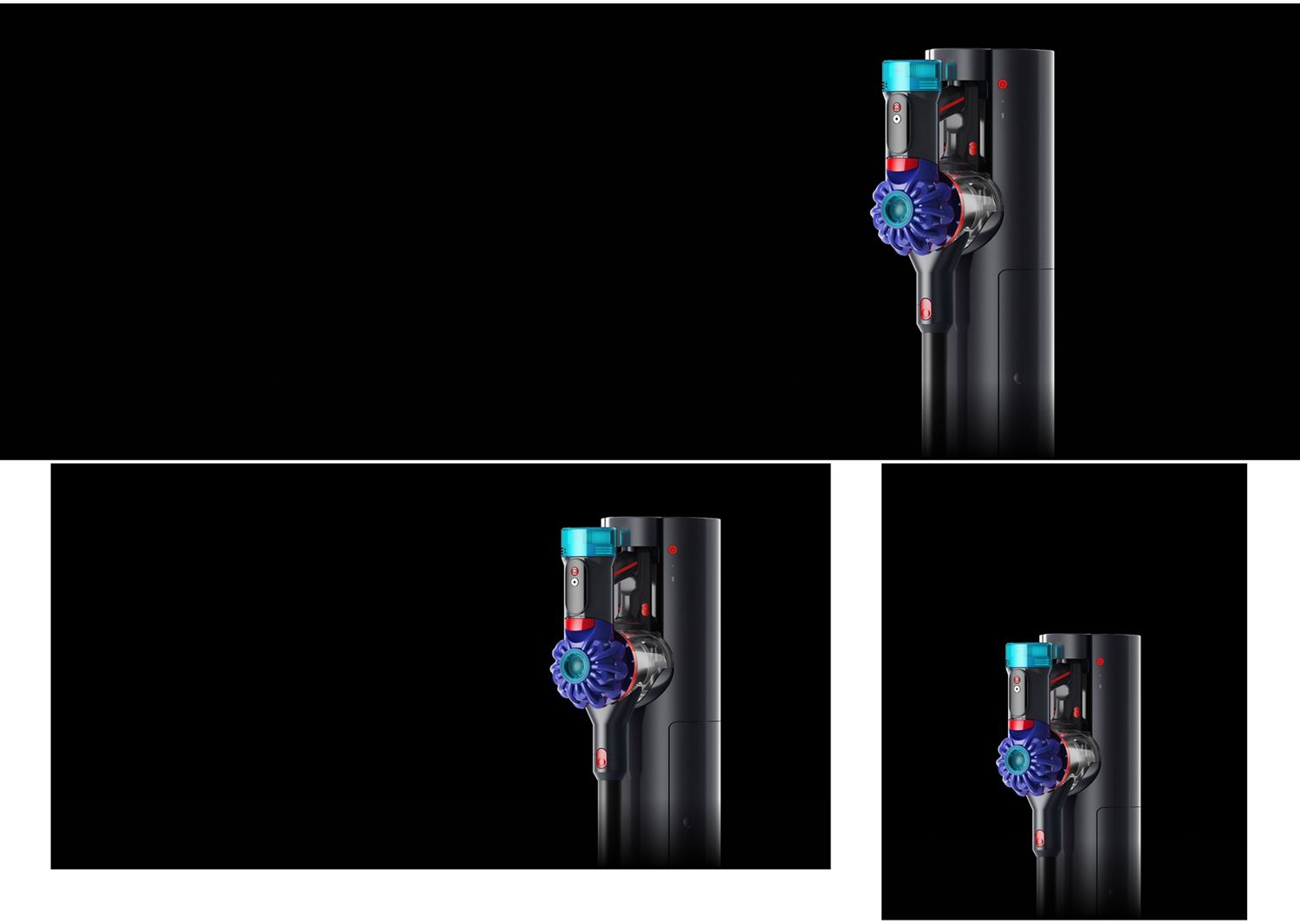 The Dyson Cyclone V10 cordless vacuum in the Auto-empty Dok.