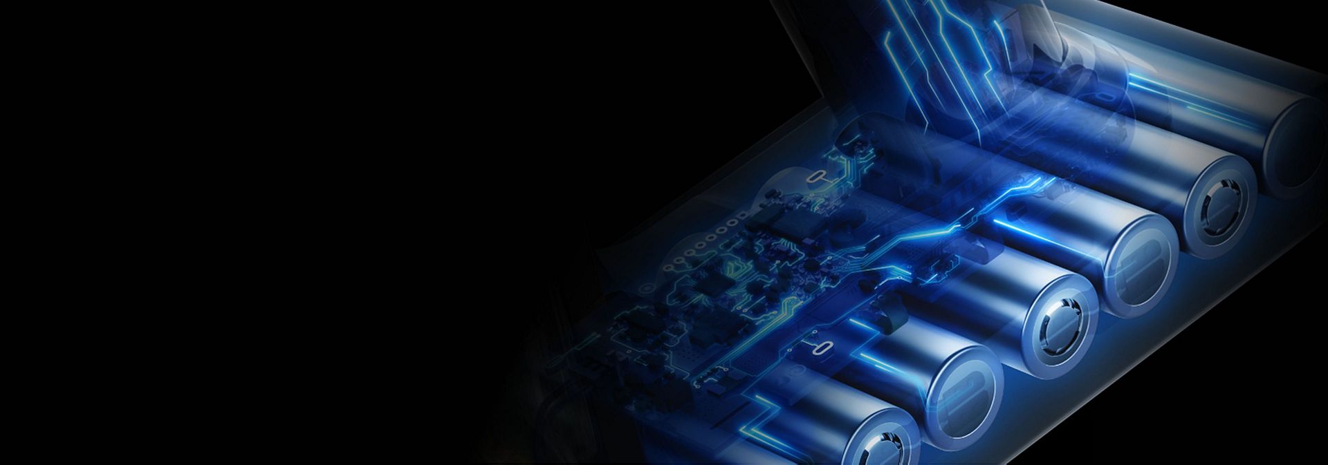 The Dyson V10 vacuum’s powerful 7-cell lithium battery.