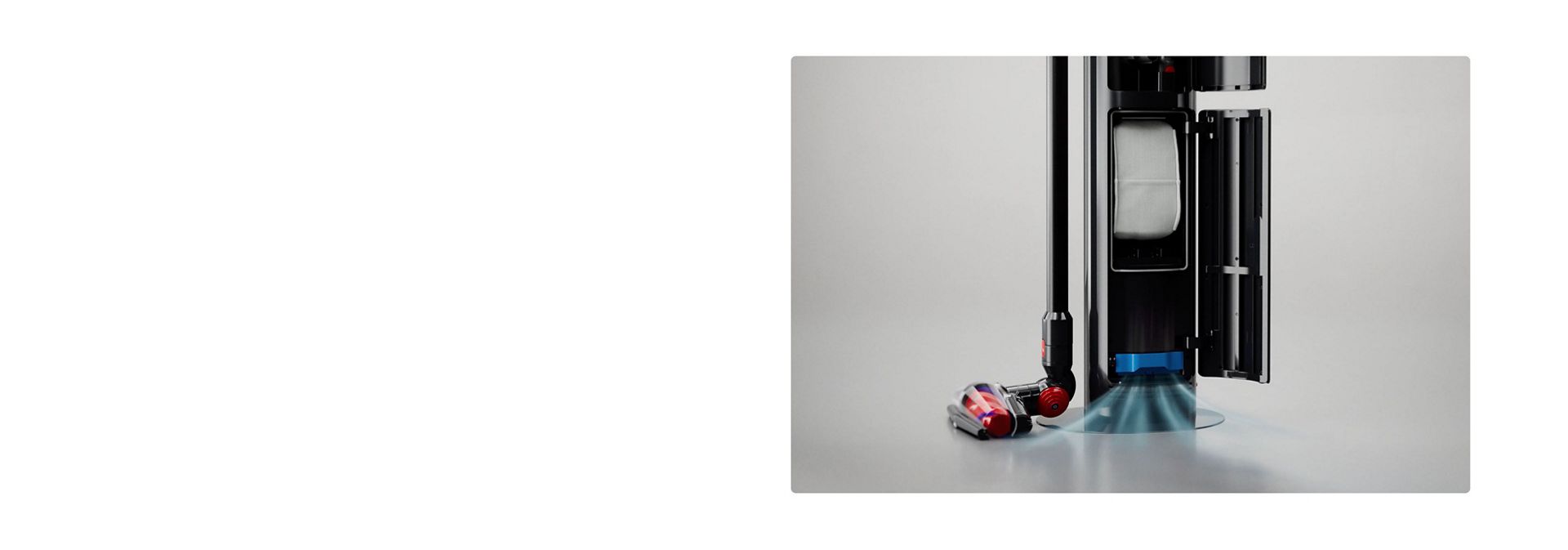 A Dyson Auto-empty Dok porrekesze.