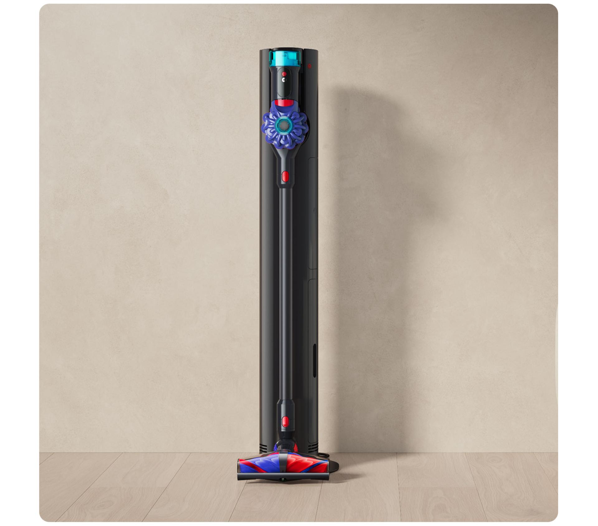 Dyson V10 Konical, kas tiek glabāts Auto-empty Dok dokstacijā