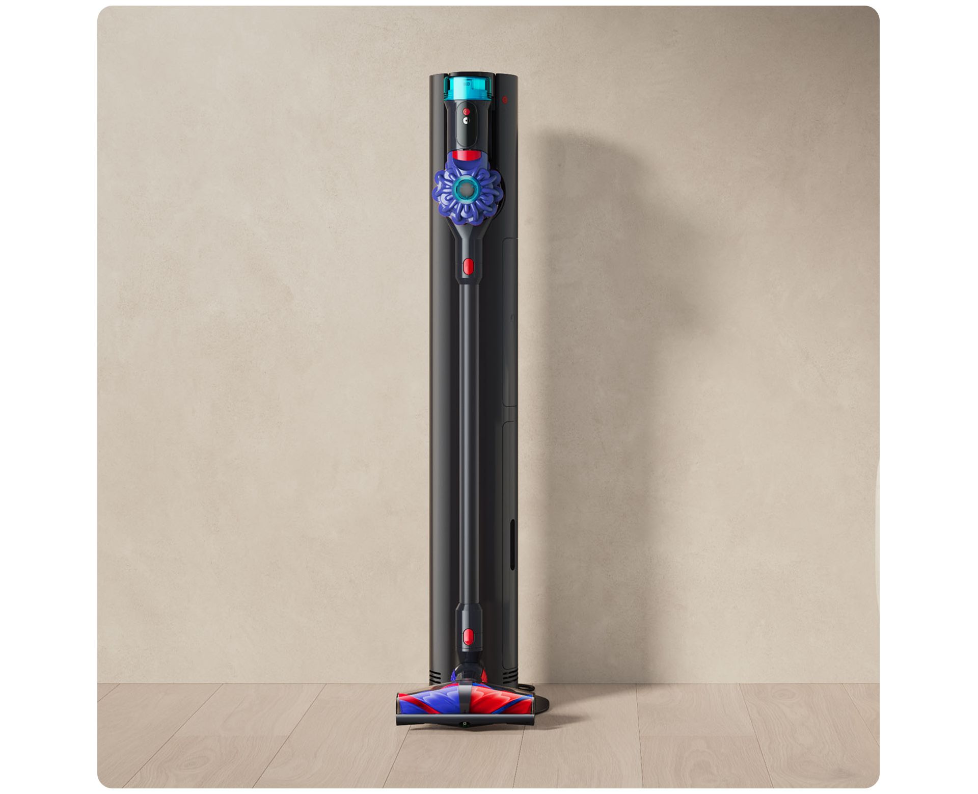 Dyson V10 Konical, kas tiek glabāts Auto-empty Dok dokstacijā