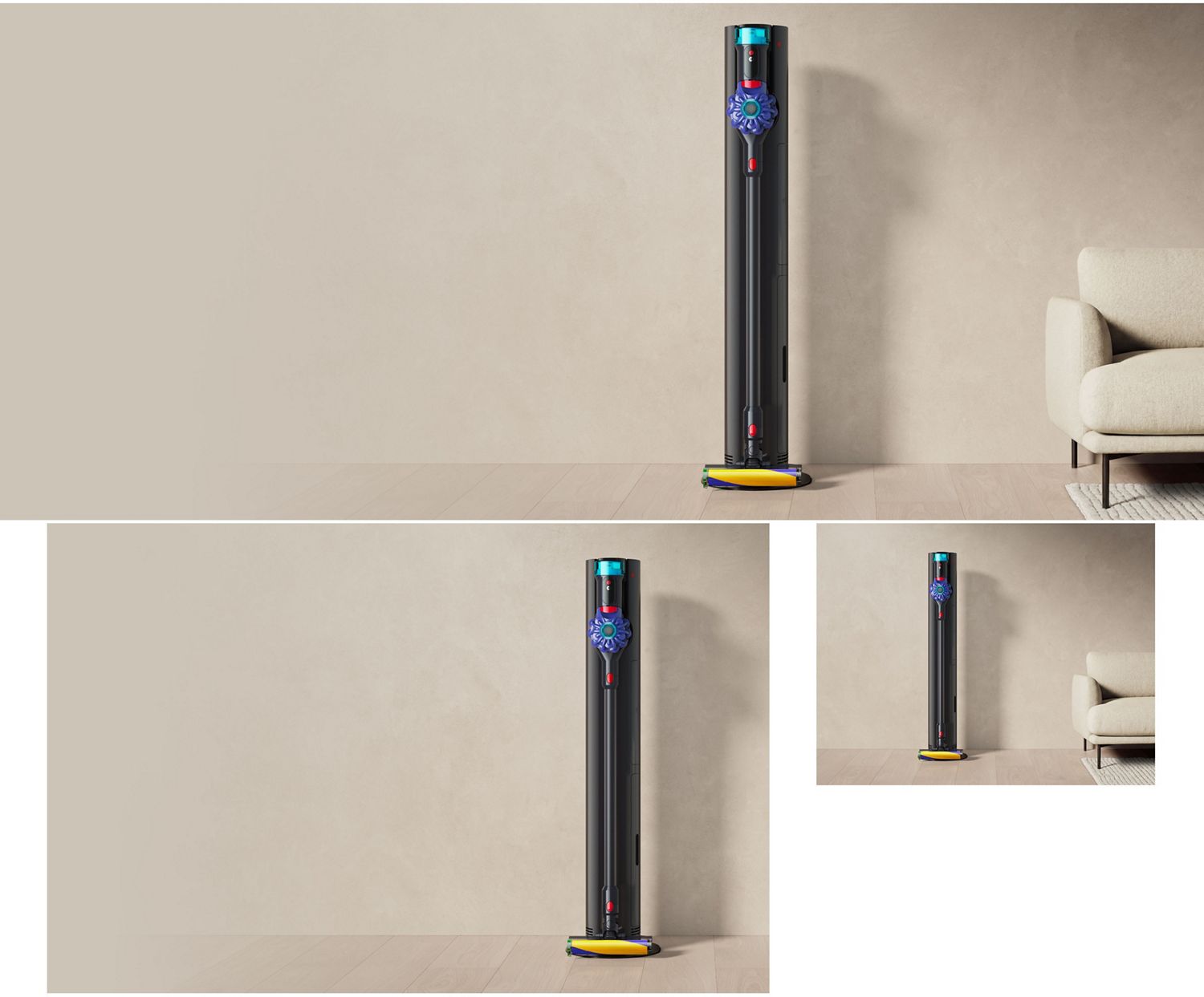 Dyson V10 Optic vacuum in the Auto-empty Dok.
