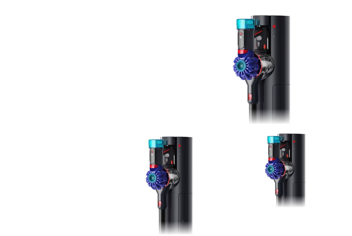 The Dyson Cyclone V10 cordless vacuum in the Auto-empty Dok.