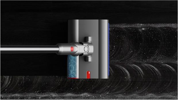 Elektroszczotka Submarine użyta do czyszczenia twardych podłóg.