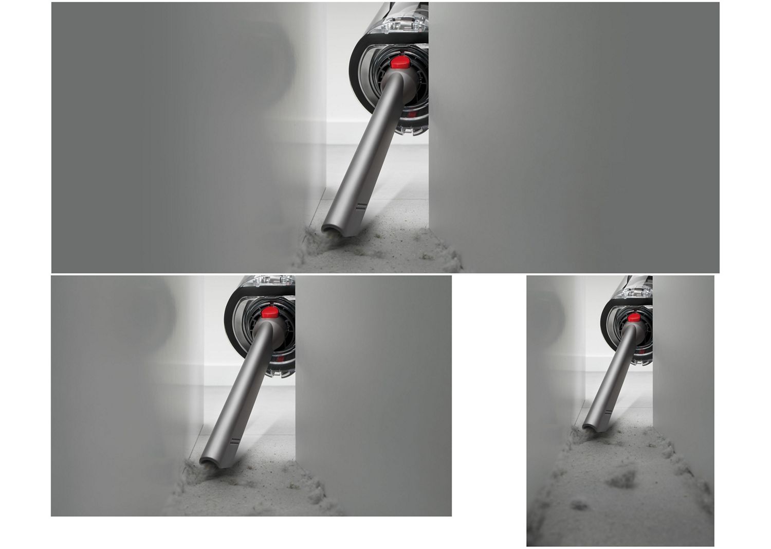 Die Dyson Fugendüse wird verwendet, um Zwischenräume zwischen Möbeln zu reinigen.