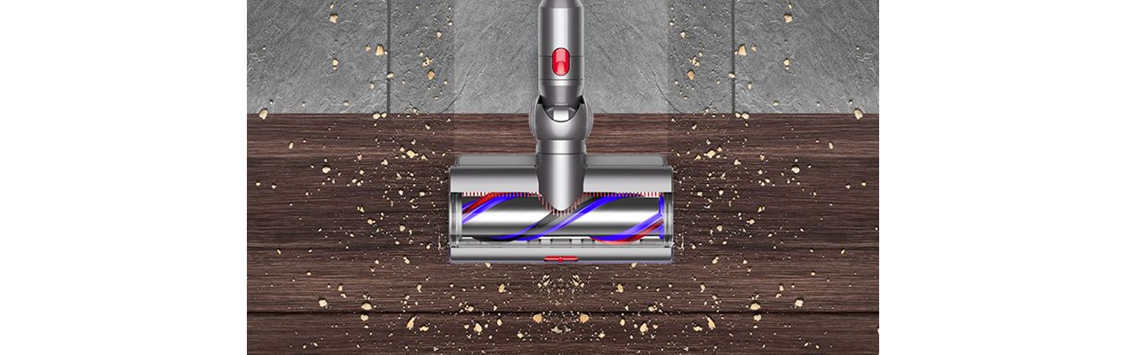 El cabezal Dyson Digital Motorbar se utiliza para aspirar distintos tipos de suelo.