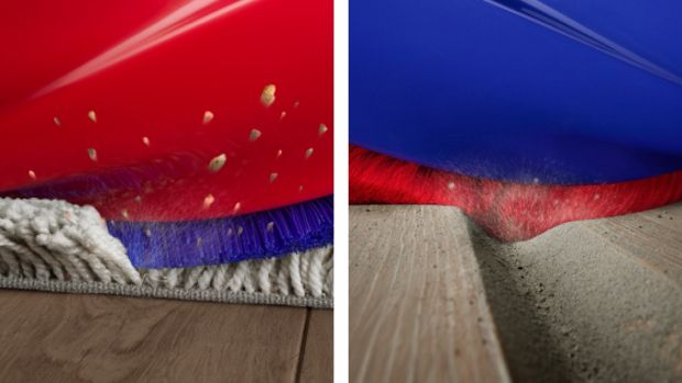 Close-up of the All Floor Cones Sense brush bar.