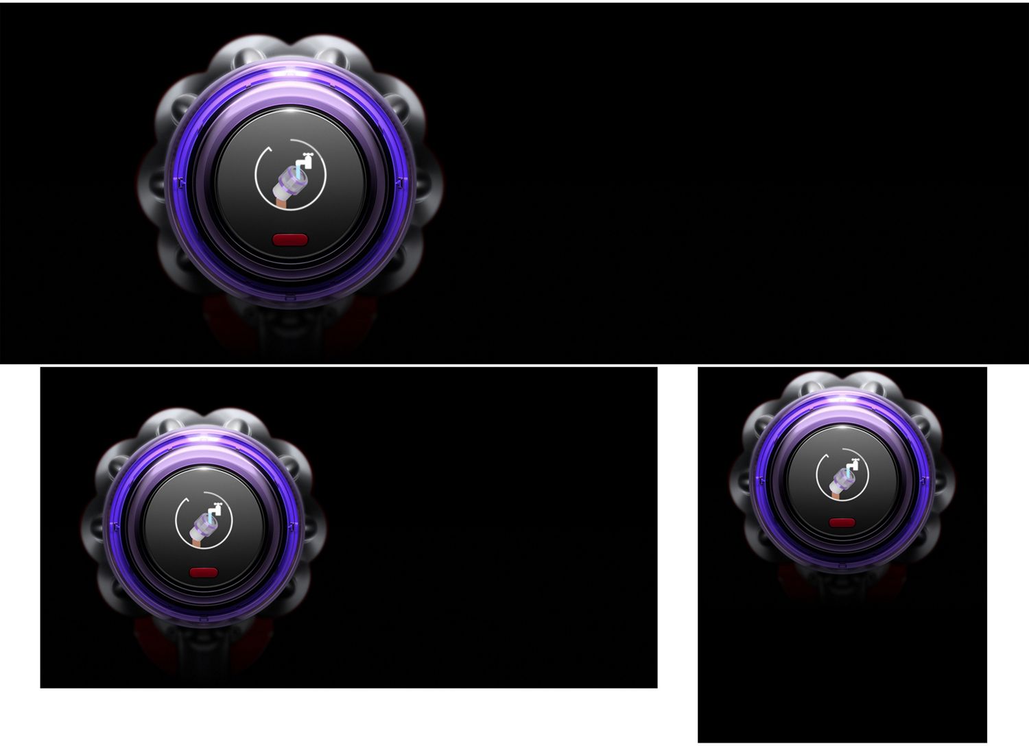 LCD screen on the Dyson V9 Motorbar vacuum.