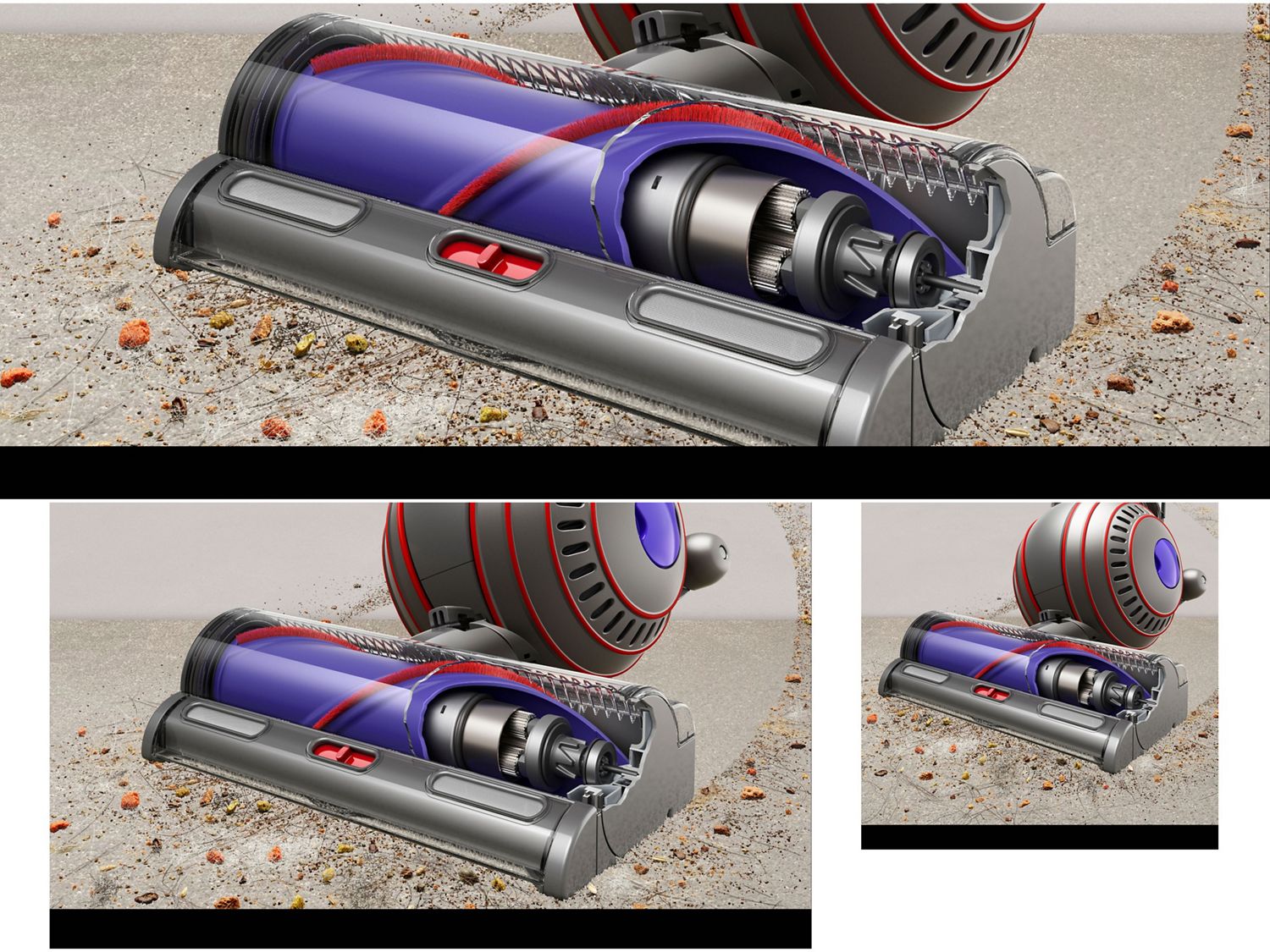 Dyson Motorbar cleaner head on the Dyson Ball Animal Origin vacuum cleaner.