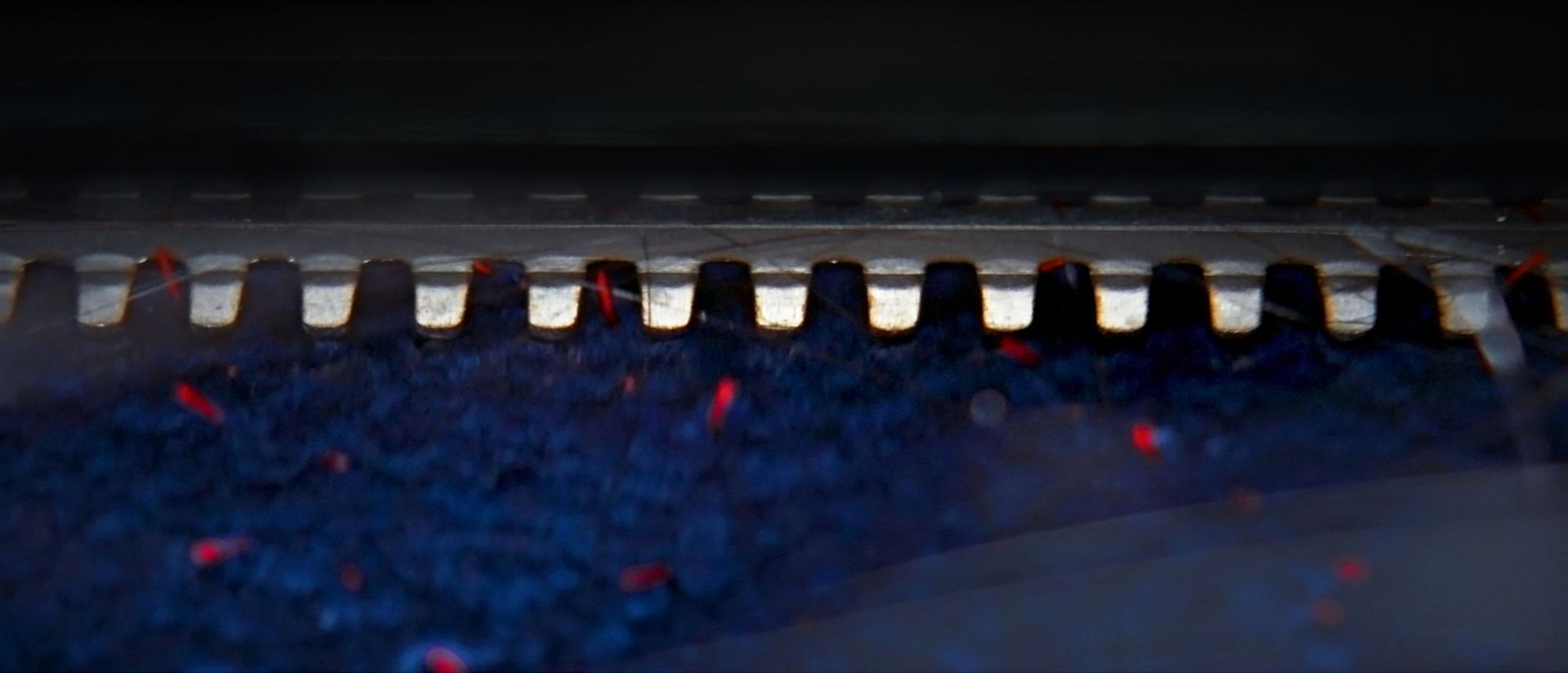 A close up of the Dyson Clean+Wash Hygiene hard floor cleaner's Anti-tangle comb.