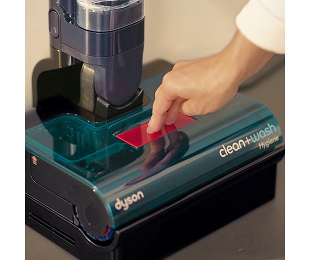 Systém odpadu vyjmutý z podlahové hubice.