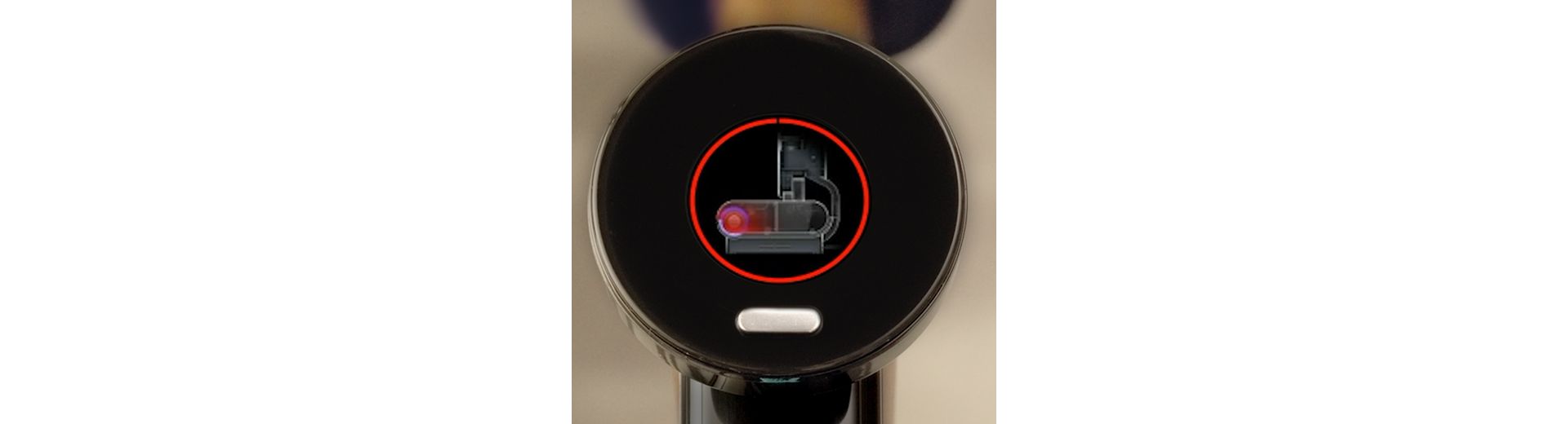 Layar LCD menunjukkan siklus pengeringan udara panas yang sedang berlangsung.