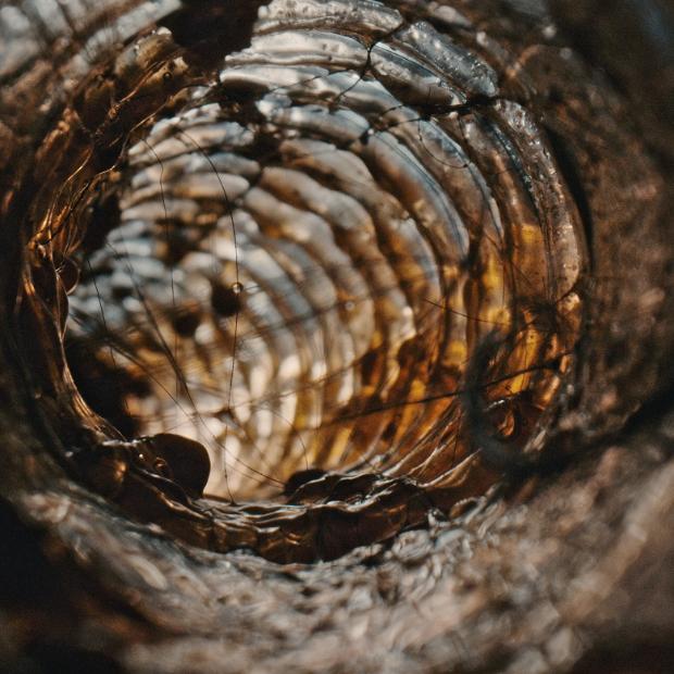 Clogging sludge in a wet cleaner.