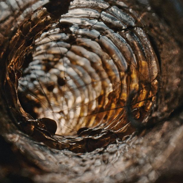 Clogging sludge in a wet cleaner.