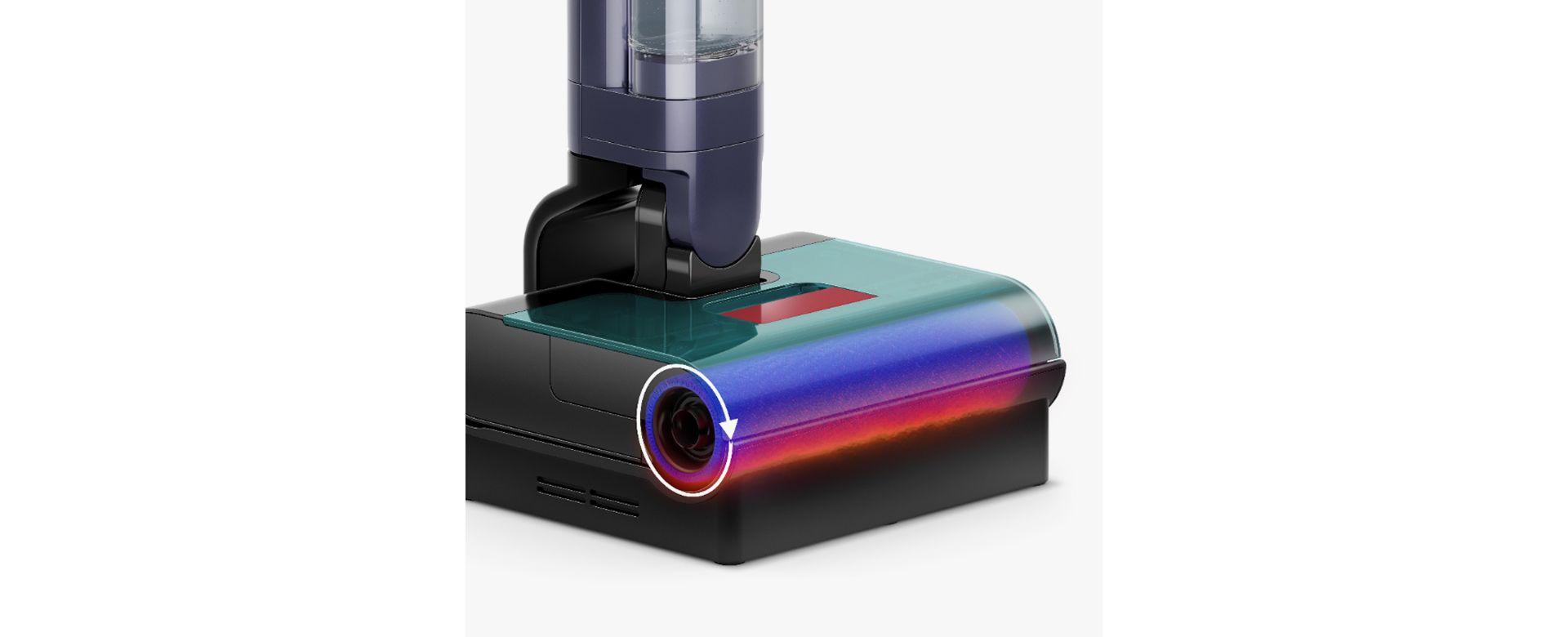 The Dyson Clean+Wash Hygiene hard floor cleaner hot-air drying dock.