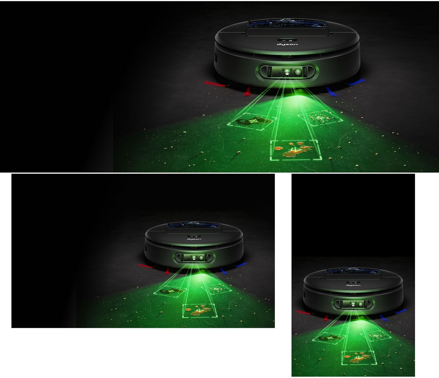 Dyson Spot+Scrub Ai robot vacuum cleaner detects stains using Ai.