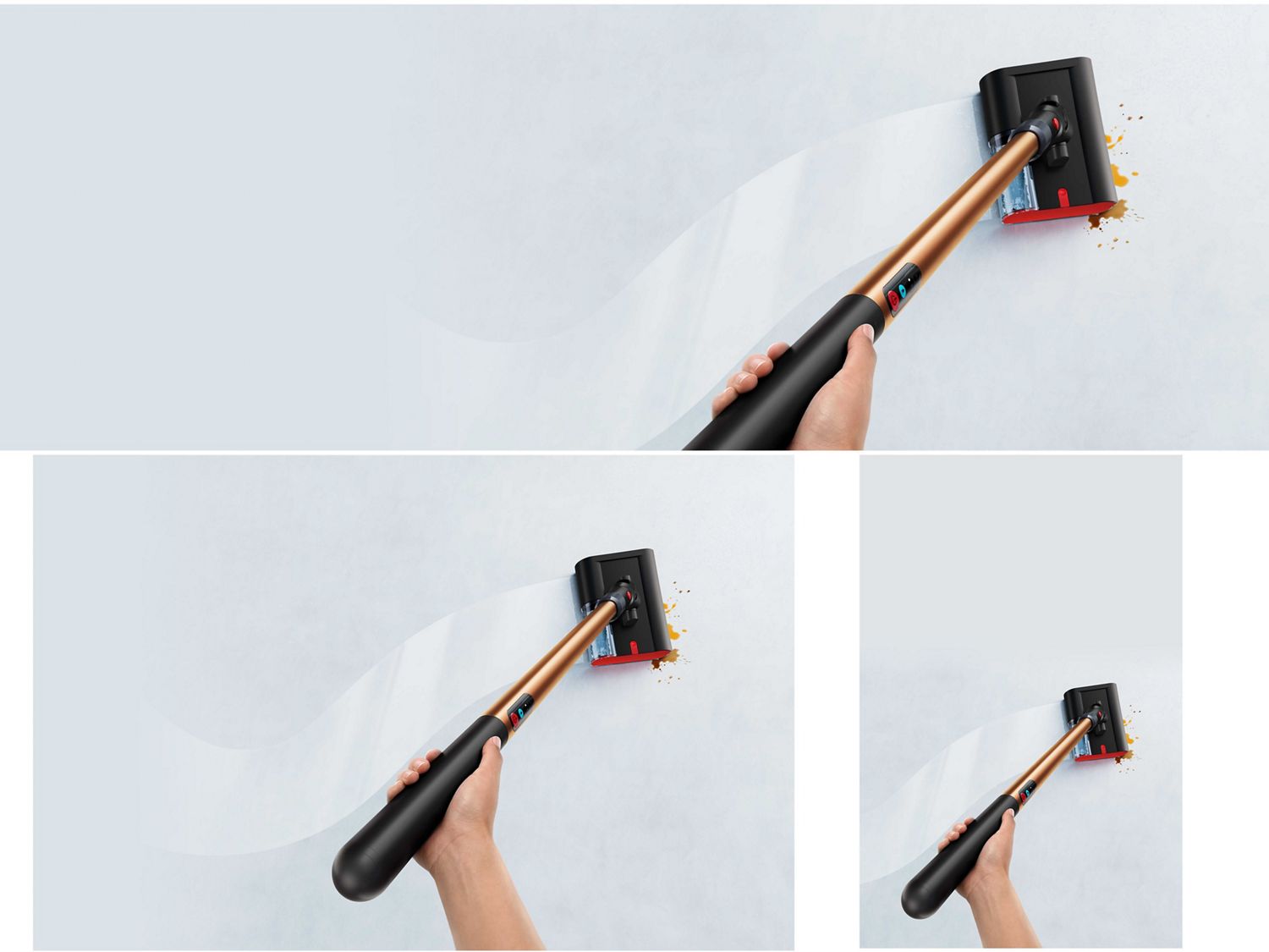 Cutaway showing the powerful Hyperdymium 140k motor inside the Dyson PencilVac vacuum.