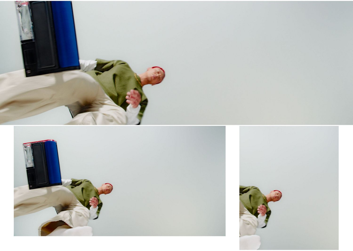 A person effortlessly cleans with the Dyson PencilWash hard floor cleaner.