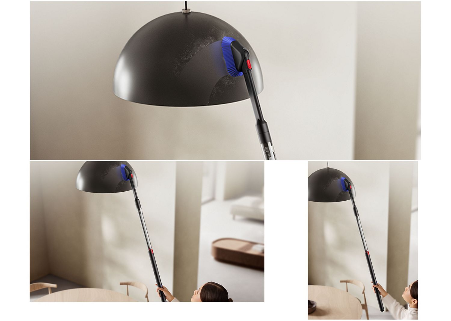 Dyson PencilVac Fluffycones™ | Fluffycones™ de-tangle hair