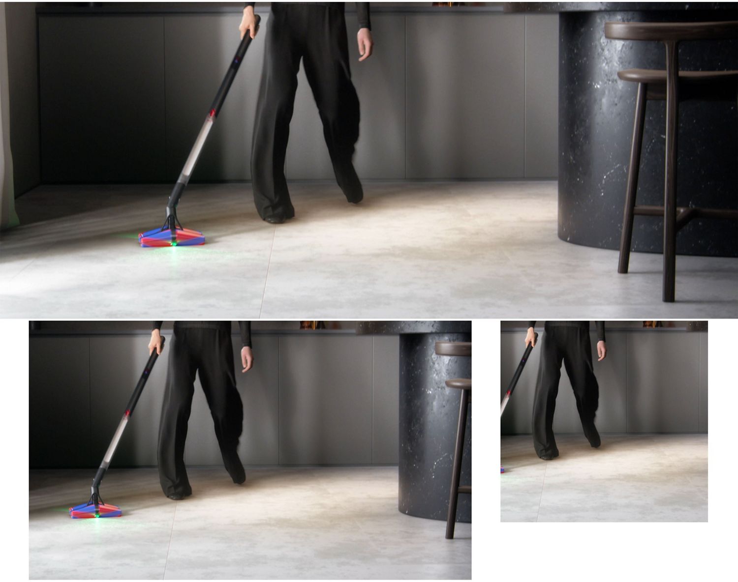 Dyson PencilVac Fluffycones™ | Fluffycones™ de-tangle hair.