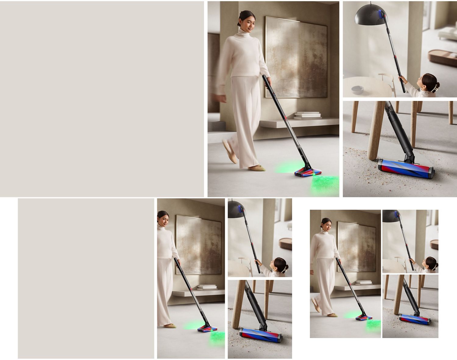 Dyson Airwrap Origin multi-styler and dryer used by a model to style her hair.