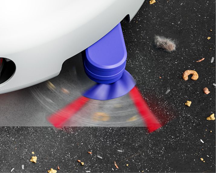 The side sweeper on the Dyson R1 Nurovi and R2 Nurovi robot vacuum cleaners. The side sweeper on the Dyson R1 Nurovi and R2 Nurovi robot vacuum cleaners.