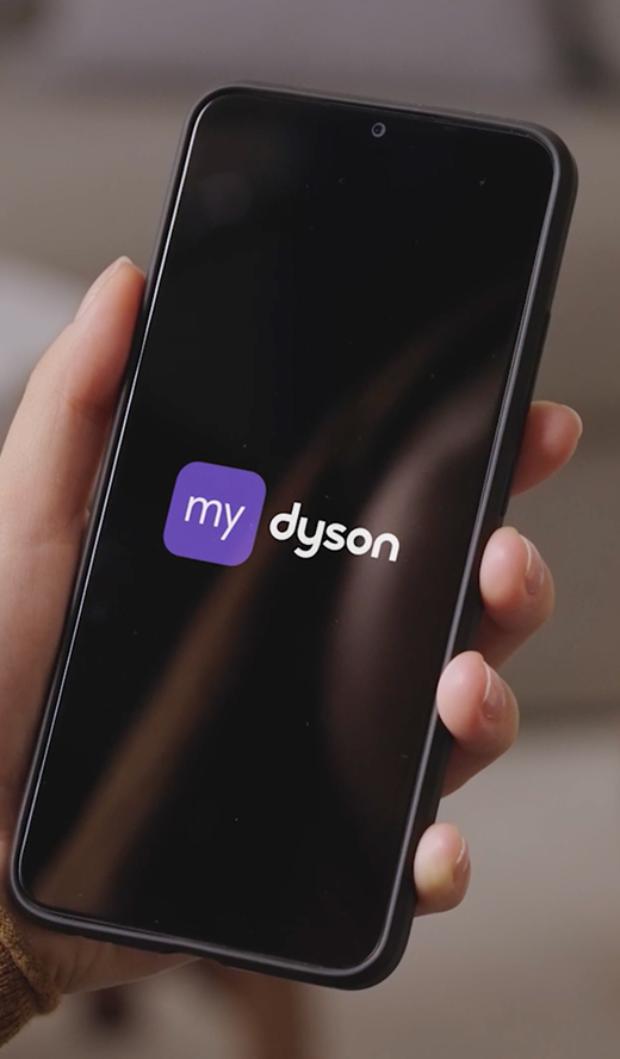 MyDyson app on a smartphone.