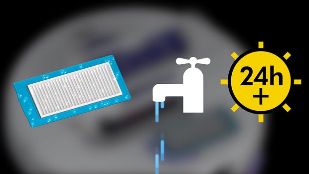 Video showing how to clean the robot filters.