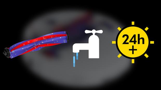 Video showing how to clean the robot brush bar.