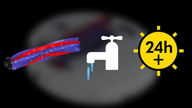 Video showing how to clean the robot brush bar.