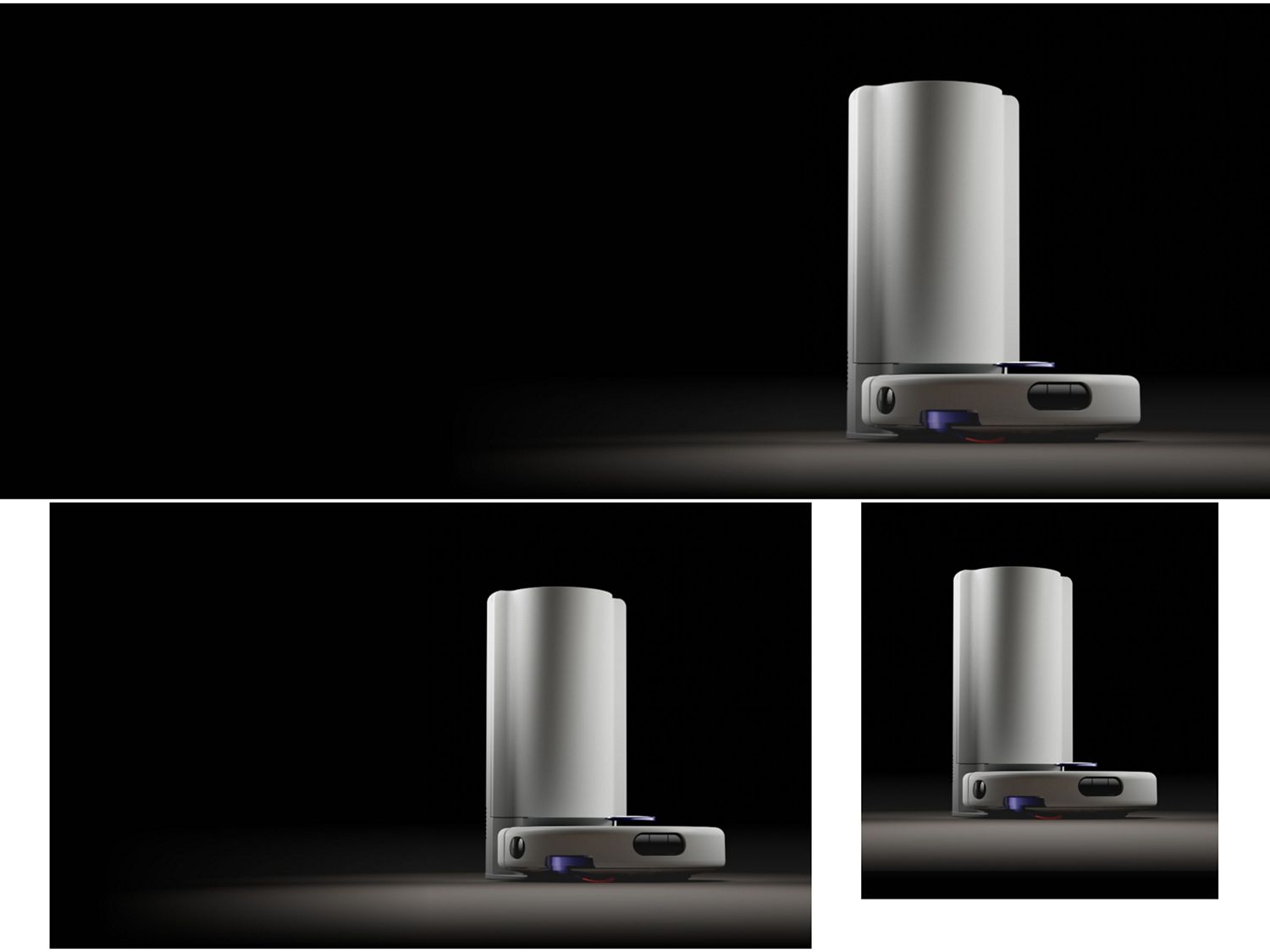 Dyson R1 Nurovi Dry robot vacuum cleaner in its dock.