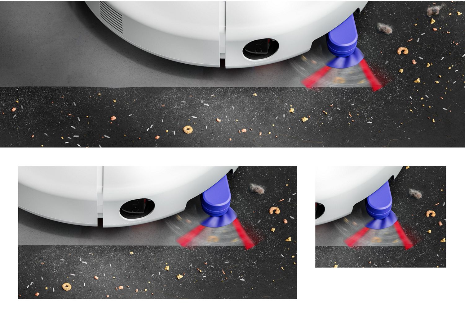 The side sweeper on the Dyson R1 Nurovi and R2 Nurovi robot vacuum cleaners.