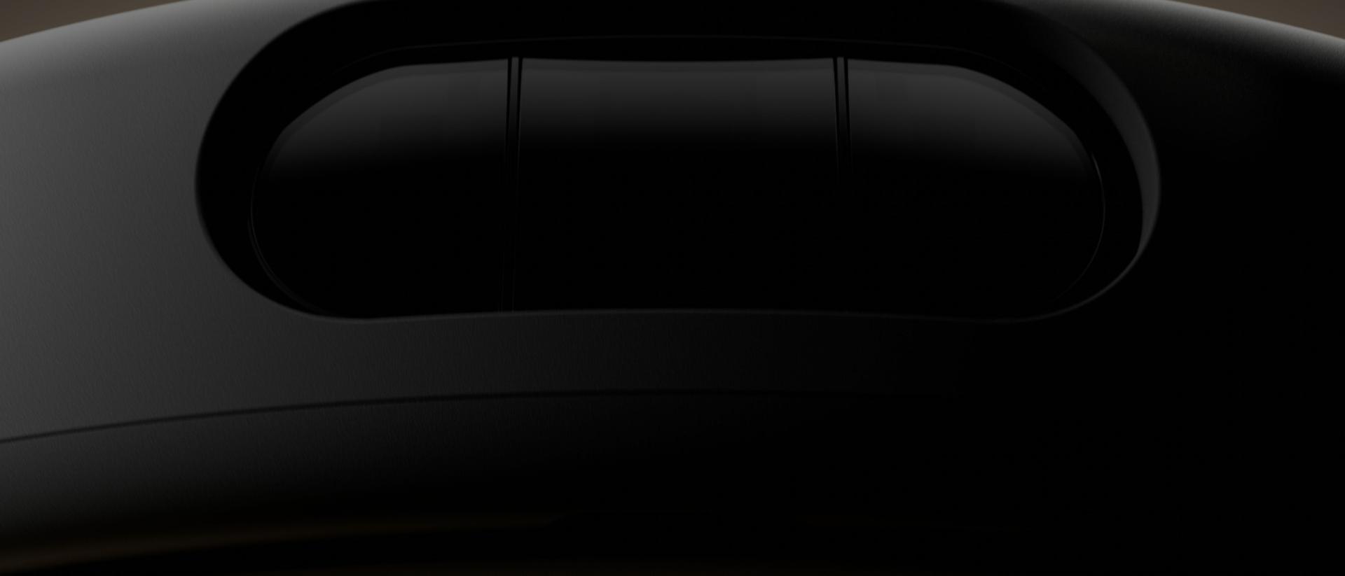 Silhouetted view of the Dyson R2 Nurovi Wash+Dry robot vacuum cleaner.