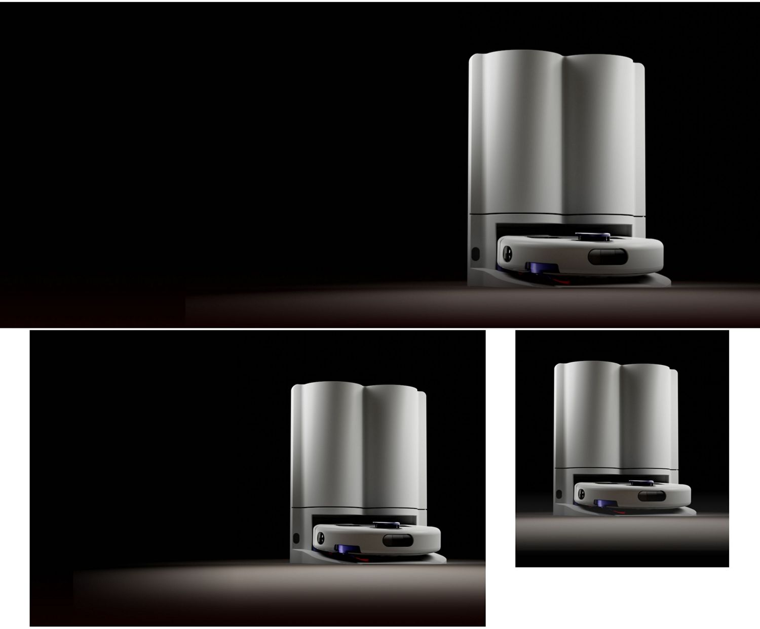 Dyson R2 Nurovi Wash+Dry robot vacuum cleaner in its dock.