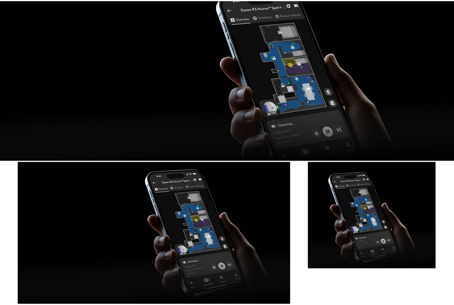MyDyson app on a smartphone.