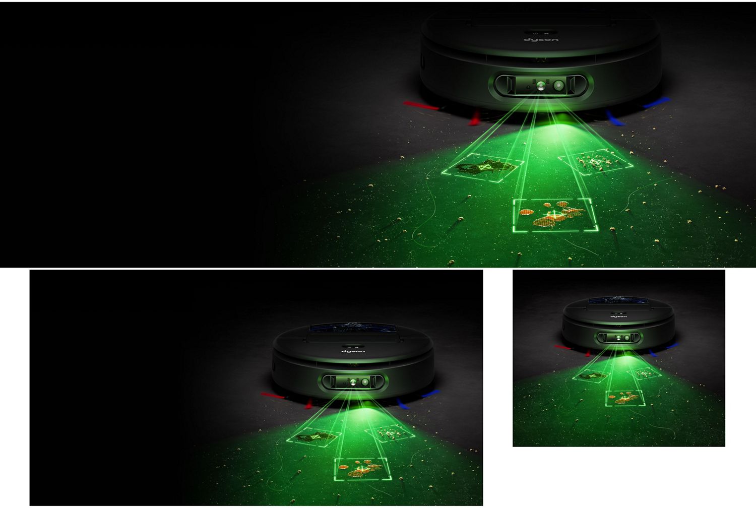 Dyson Spot+Scrub Ai robot vacuum detects and analyses spills before cleaning.
